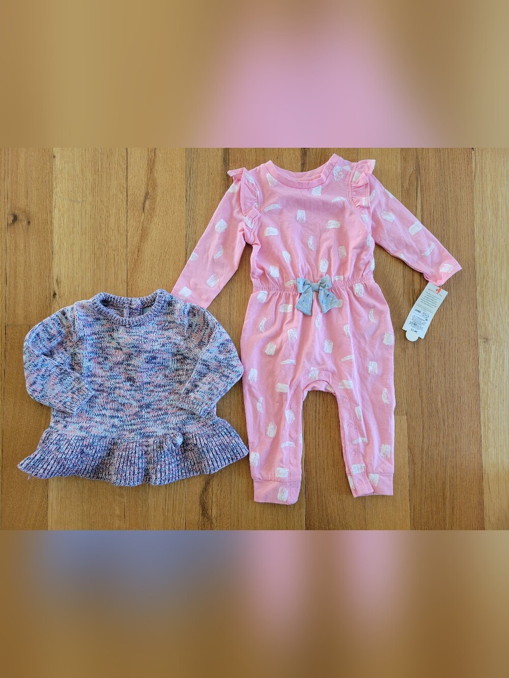 Baby girls size 6-9 and 6-12 months clothes bundle